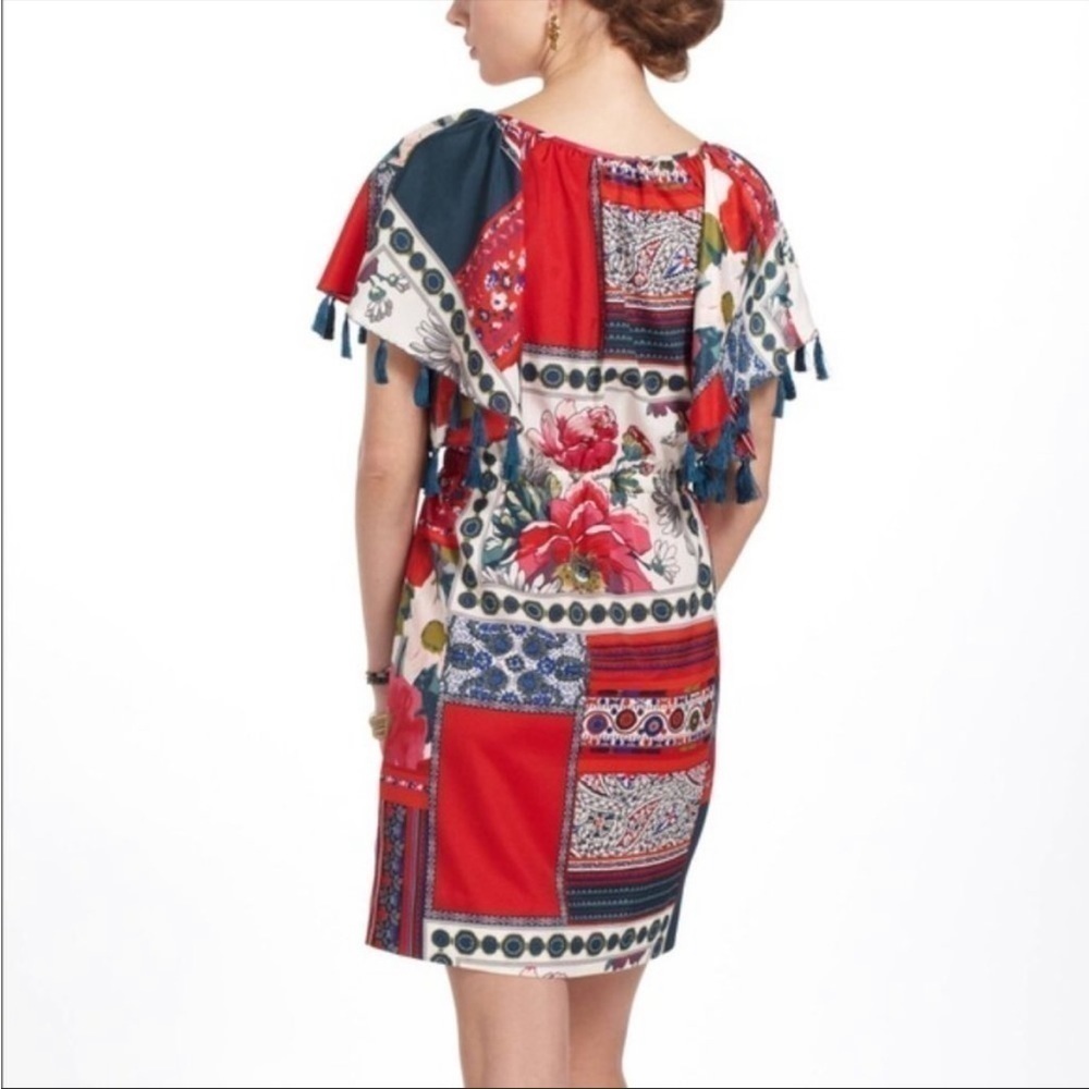 ANTHROPOLOGIE Vanessa Virginia Persian Rose Dress - Picture 7 of 12